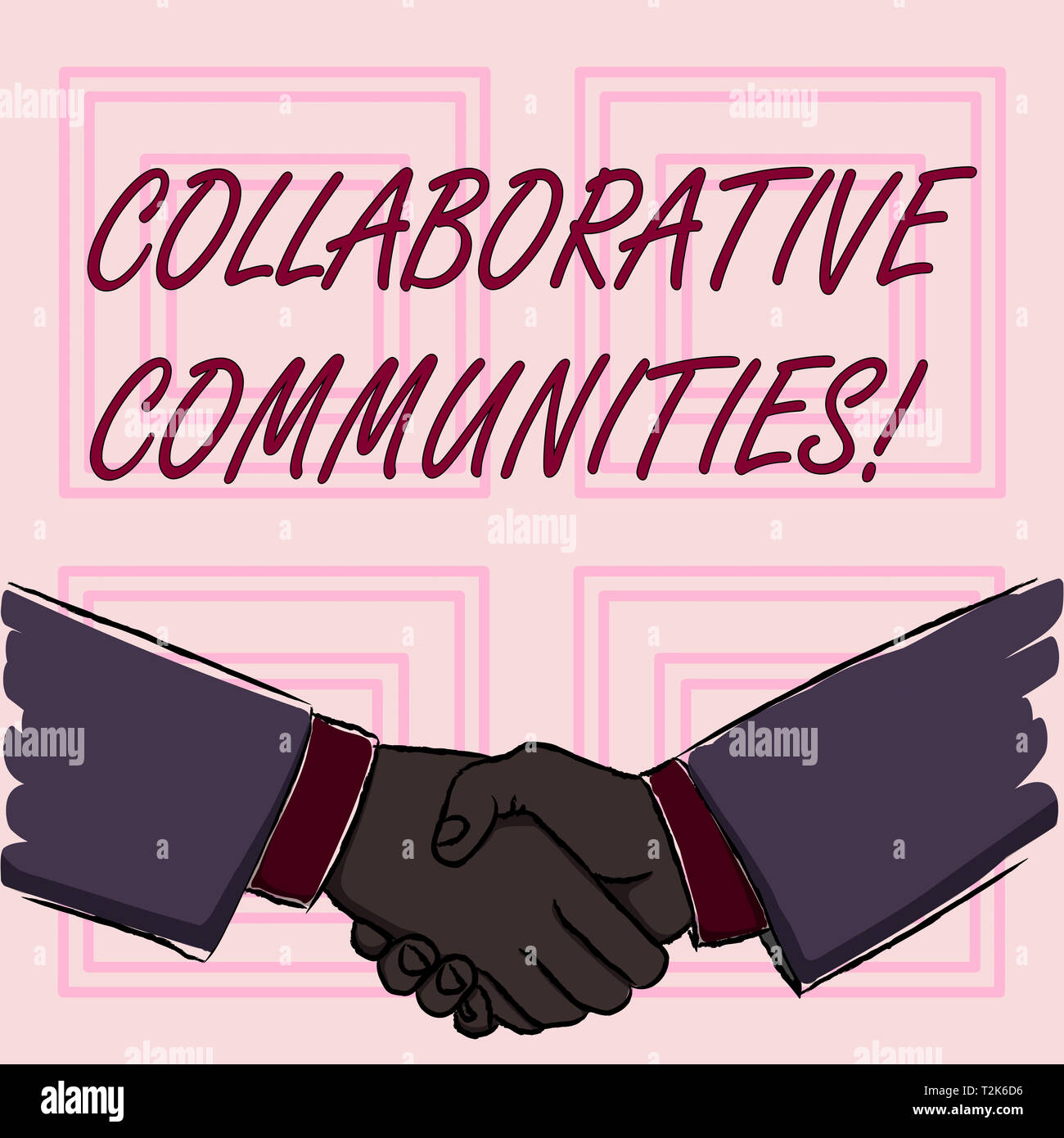 Conceptual Hand Writing Showing Collaborative Communities Concept