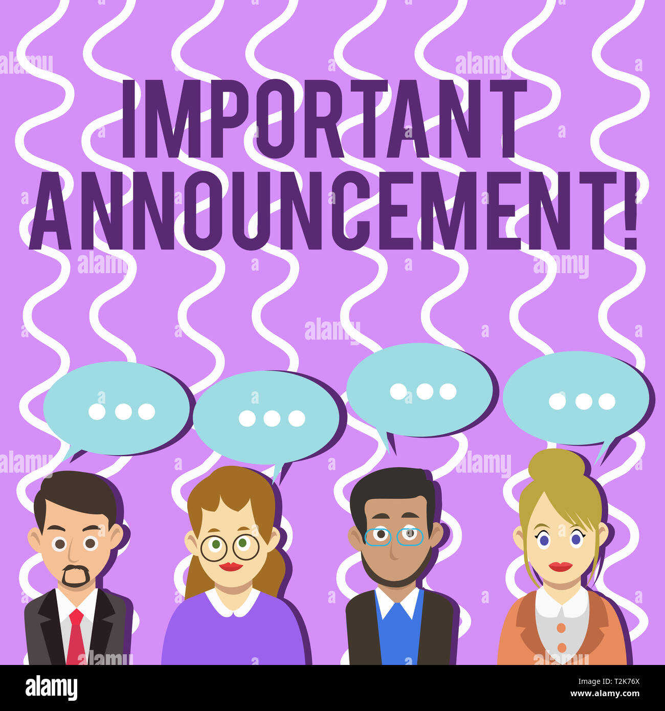 Conceptual hand writing showing Important Announcement. Concept meaning