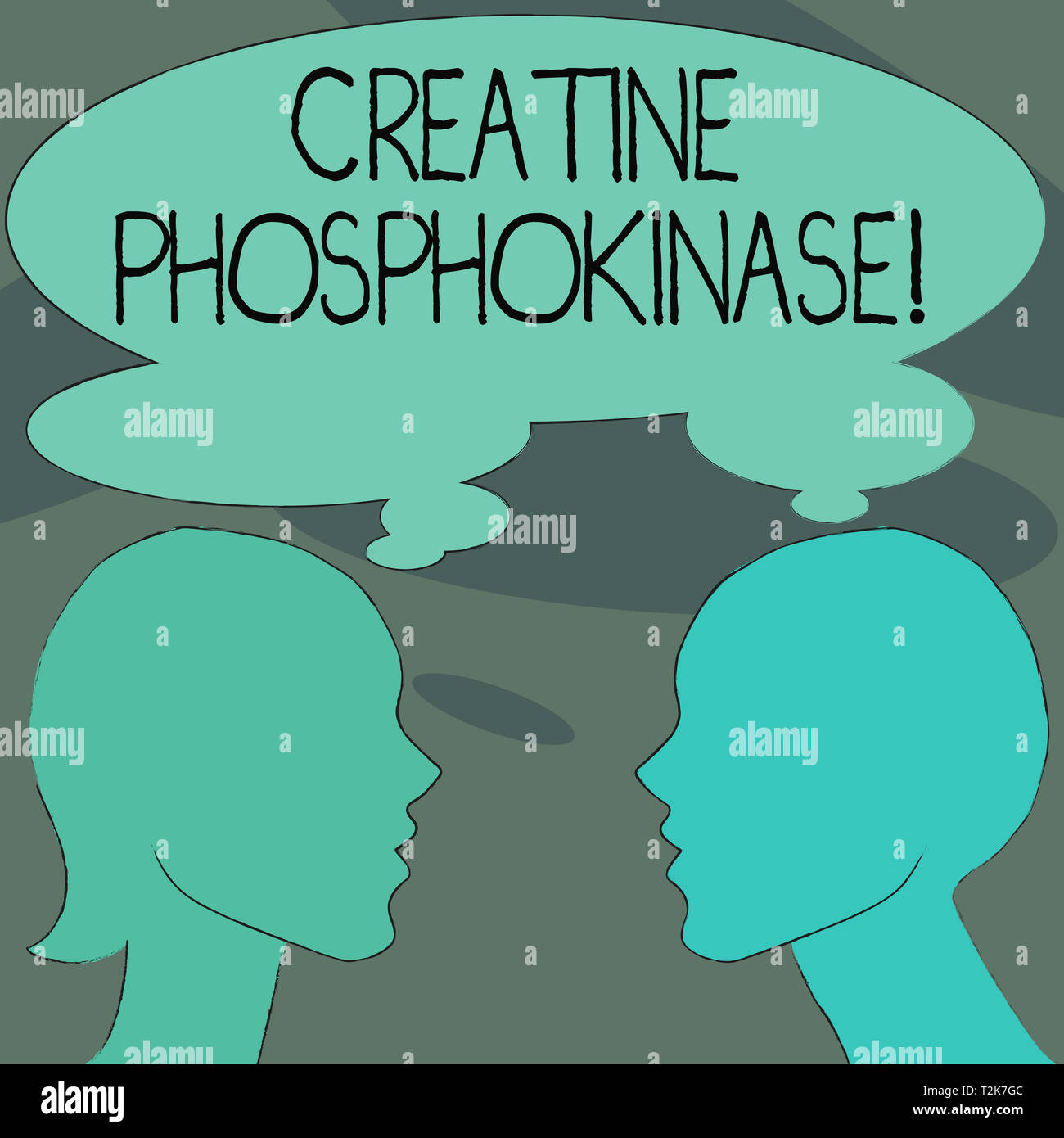 Handwriting text Creatine Phosphokinase. Conceptual photo protein that aids chemical changes in
