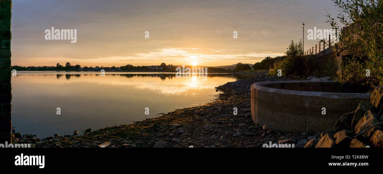 Hollingworth Lake. Pano Littleborough Rochdale. Stock Photo