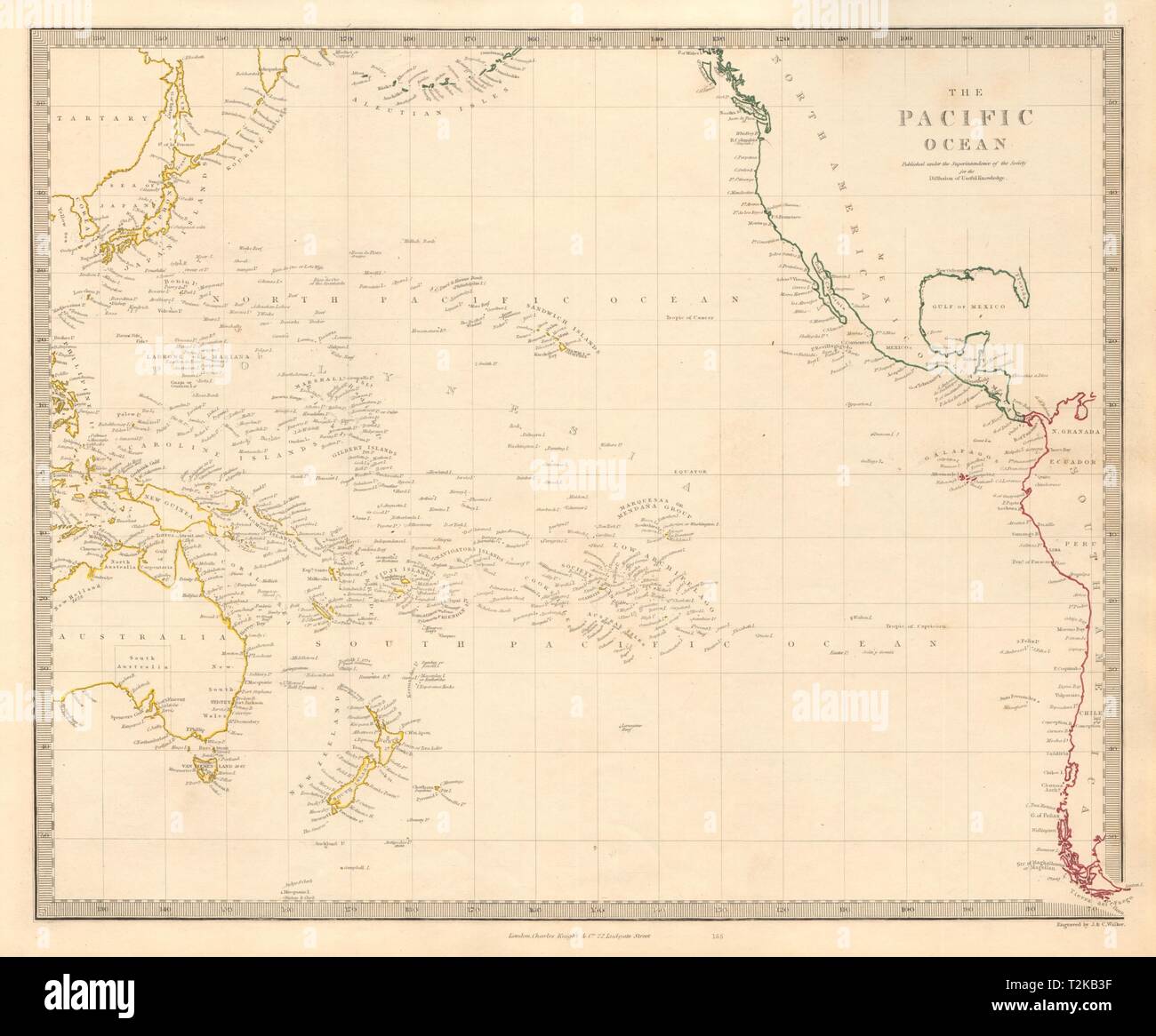 19th century map of polynesia hi-res stock photography and images - Alamy