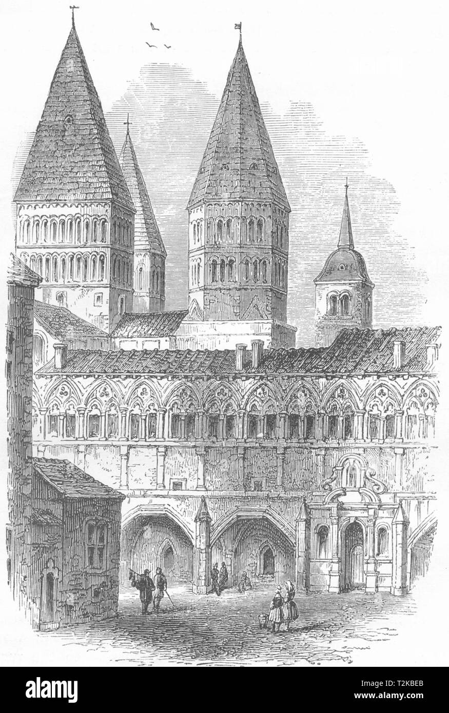 Abbey cluny Black and White Stock Photos & Images Alamy