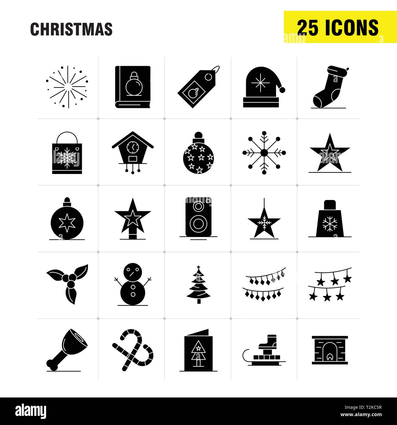 Christmas Glyph Printable