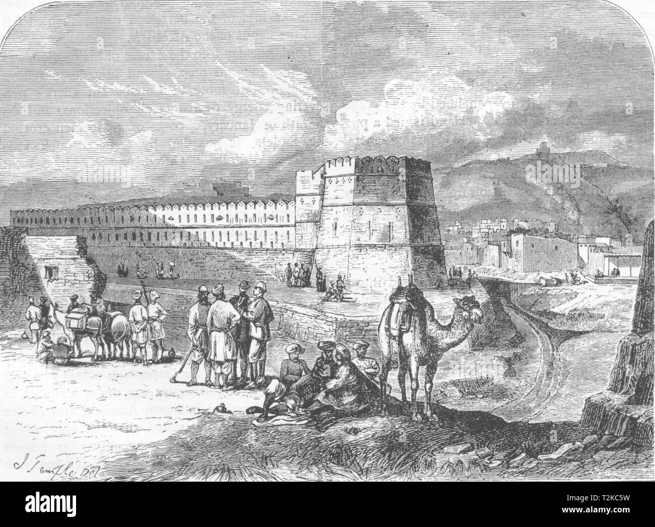 AFGHANISTAN. View of Kabul c1880 old antique vintage print picture Stock Photo Alamy