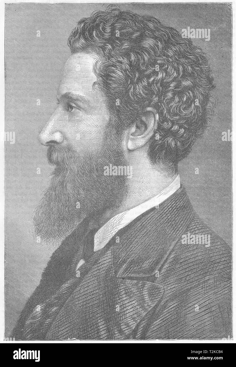 INDIA. Portrait of Lord Lytton c1880 old antique vintage print picture Stock Photo