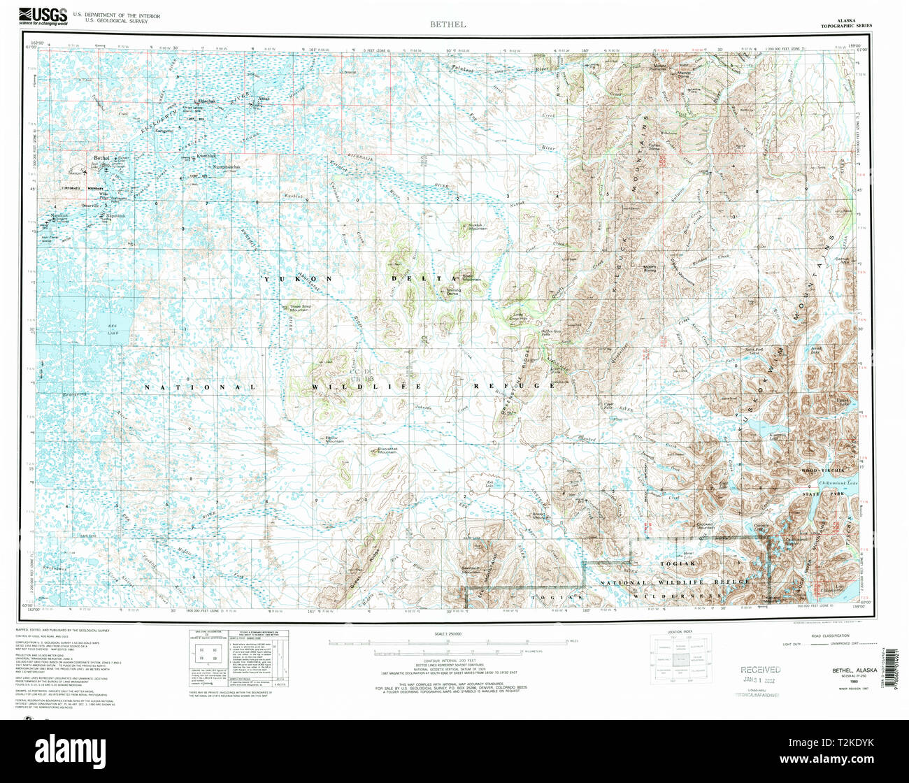 Bethel alaska map hires stock photography and images Alamy