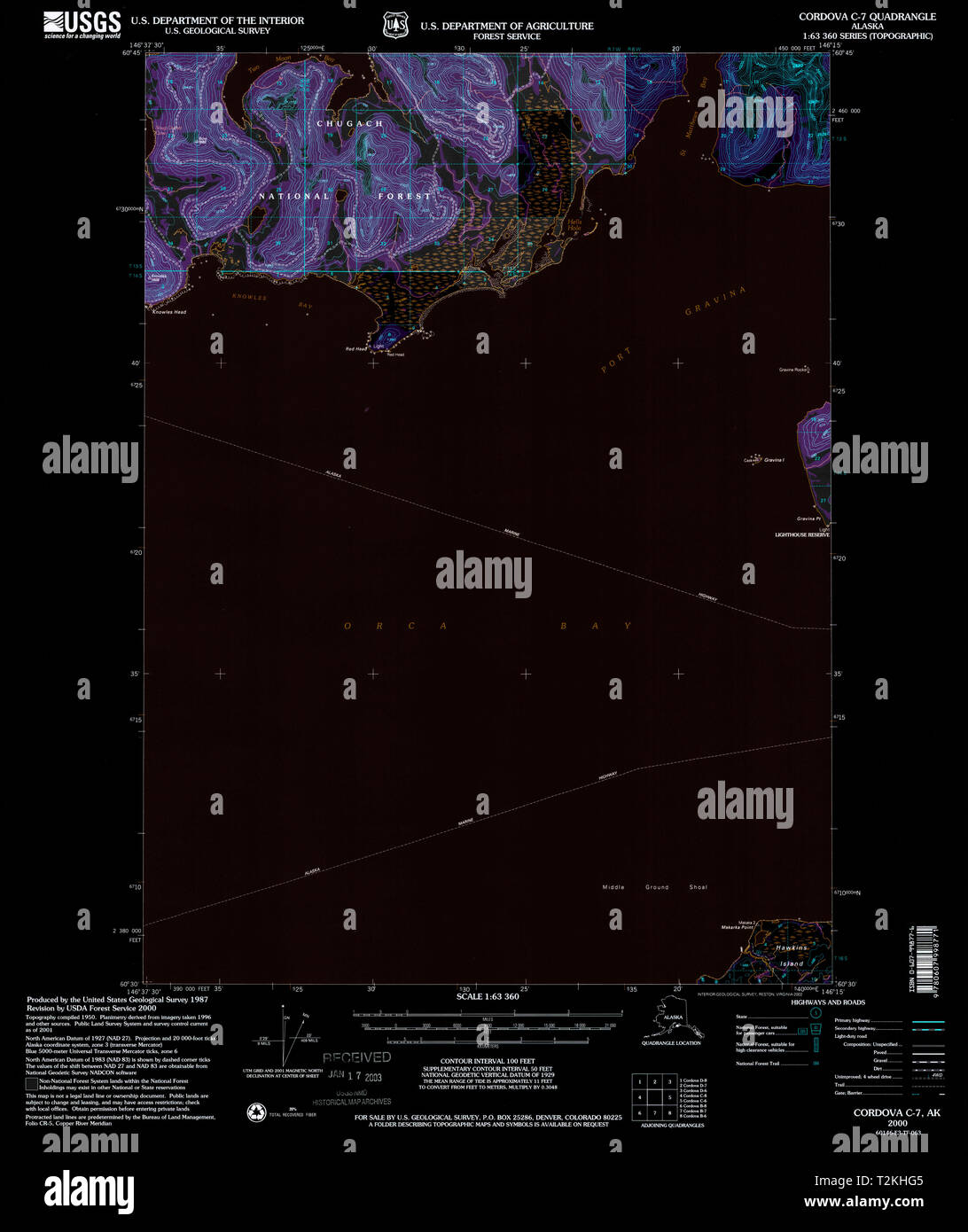 USGS TOPO Map Alaska AK Cordova - Usgs Topo Map Alaska Ak Cordova C 7 355201 2000 63360 Inverted Restoration T2KHG5 