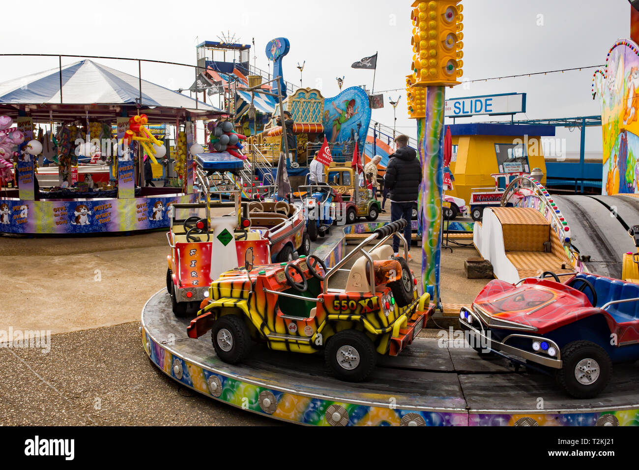 Hunstanton Fun The funfair and small theme park on the promenade in the coastal town ...