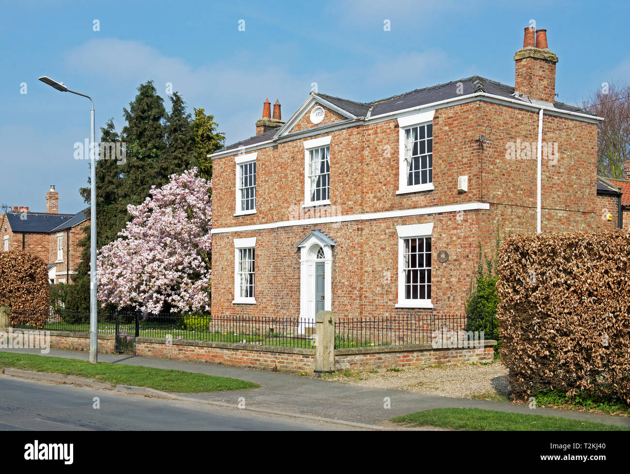 house, in the village of Melbourne, East Yorkshire, England UK