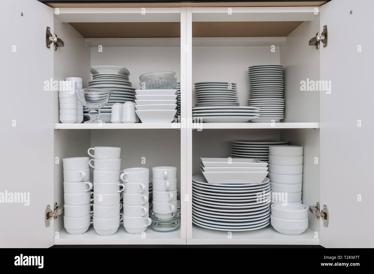 Plates And Cups Cupboard Stock Photos Plates And Cups Cupboard