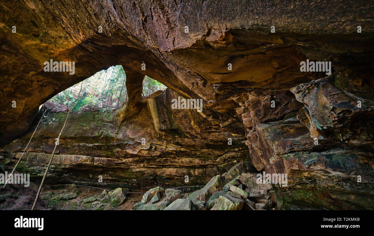 The Natural Bridge in Northern Alabama, is the largest free standing