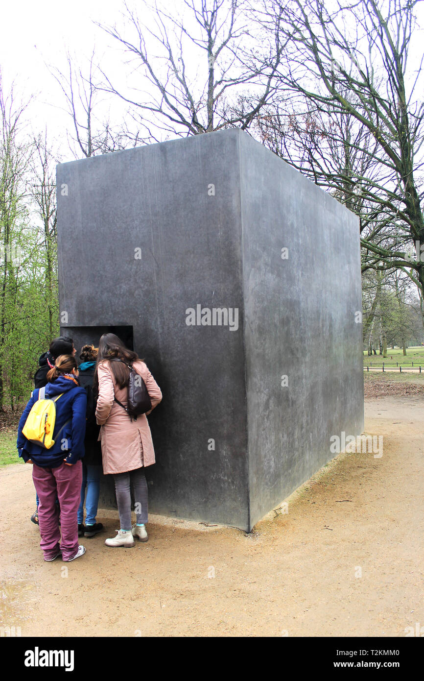 Memorial to Homosexuals Persecuted Under Nazism Stock Photo