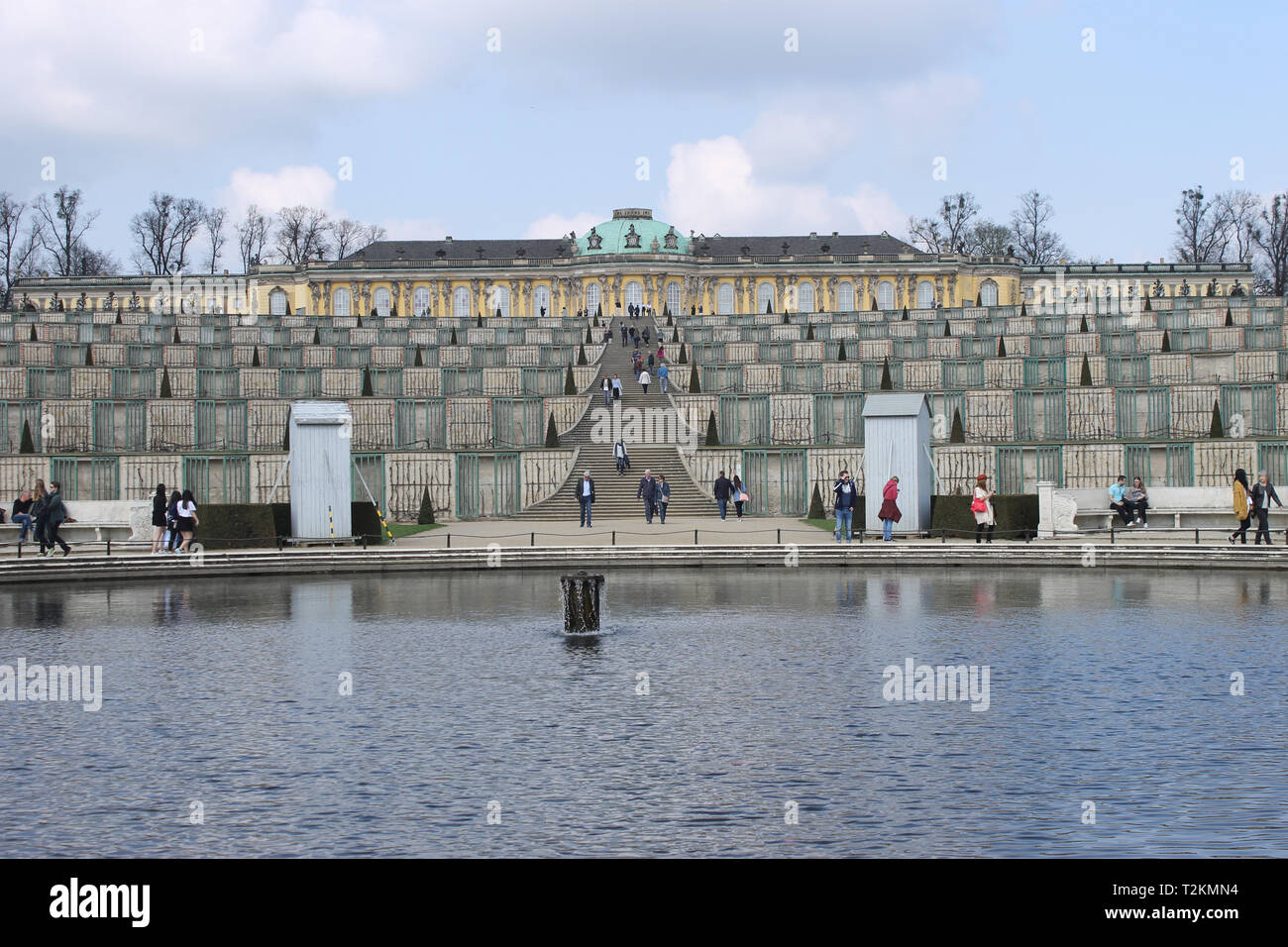 Sanssouci Palace - Postdam-Berlin Stock Photo