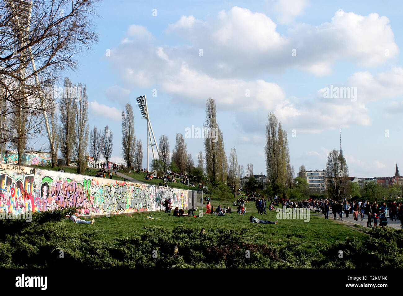 Mauerpark in a sunny day-Berlin Stock Photo