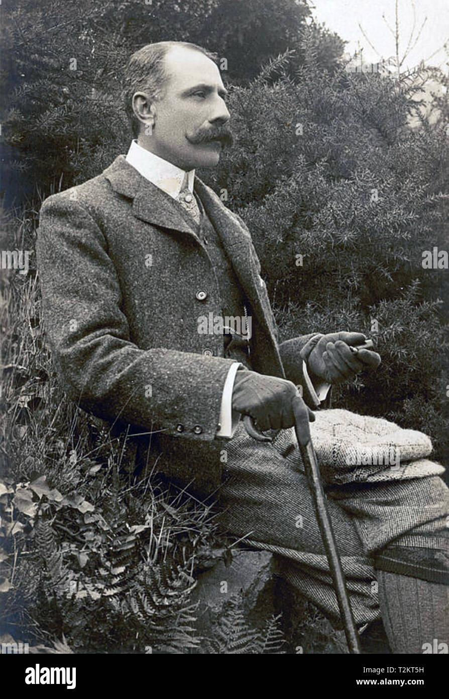 Edward elgar 1857 1934 english composer about 1900 stock photo alamy