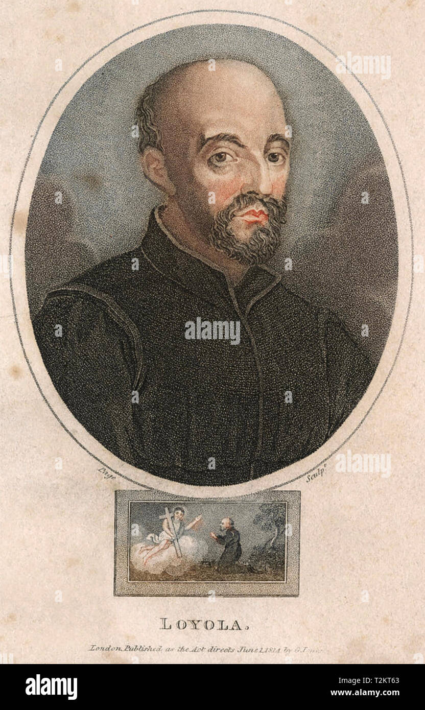 IGNATIUS OF LOYOLA (1491-1556) Spanish Catholic priest who founded the3 Society of Jesus (Jesuits) Stock Photo