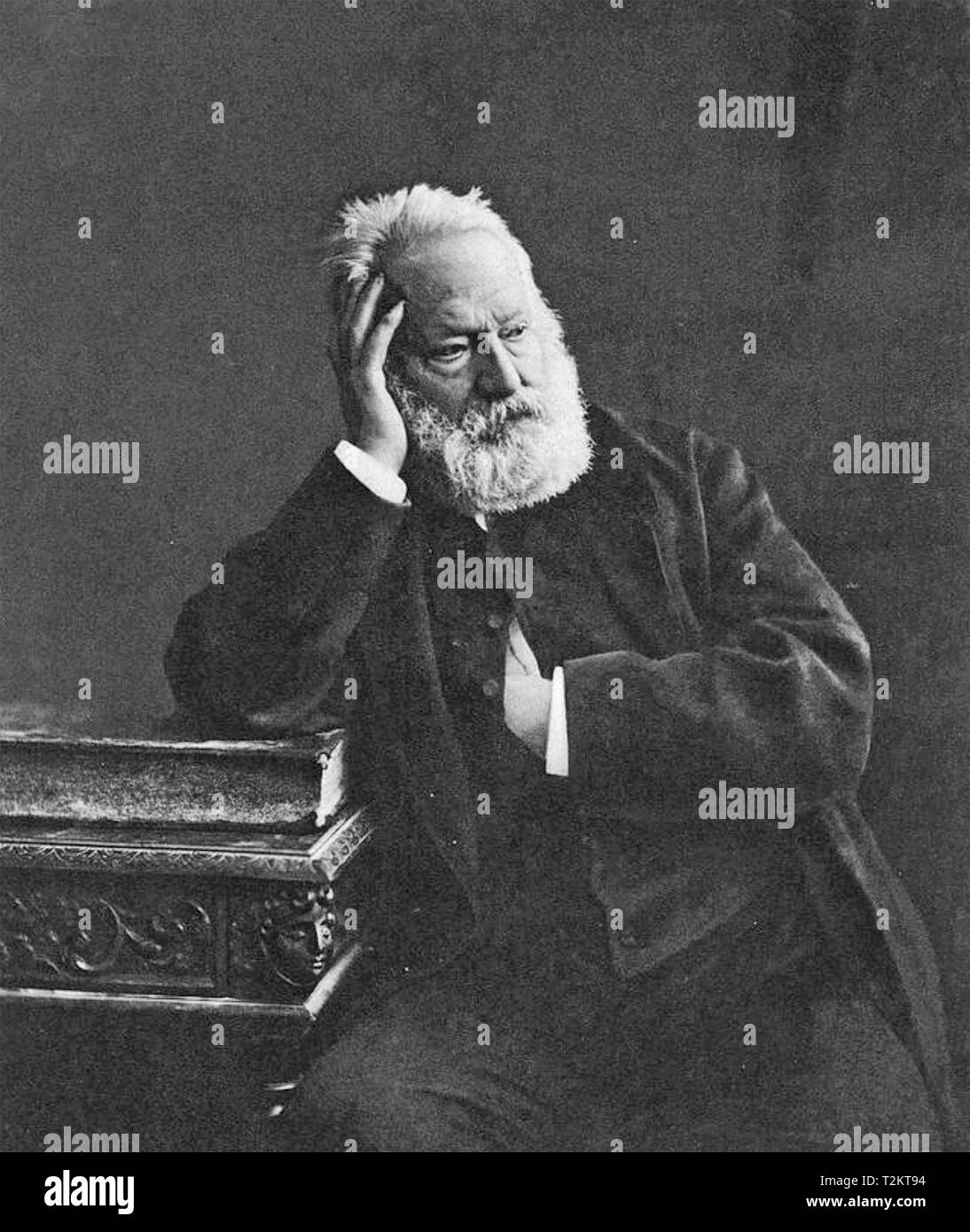 VICTOR HUGO (1802-1885) French novelist and poet about 1880 Stock Photo