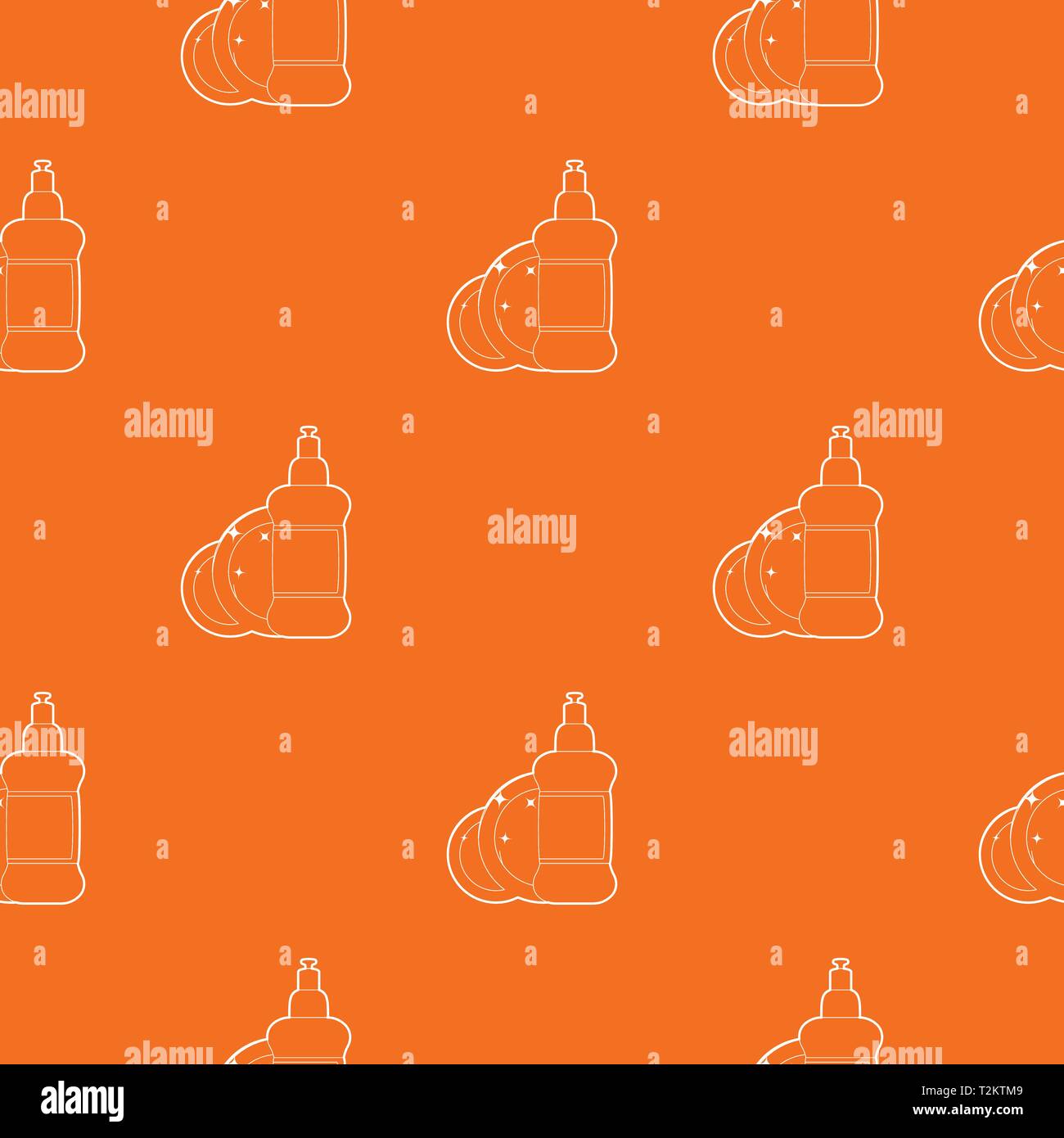Dischwashing liquid pattern vector orange for any web design best Stock Vector