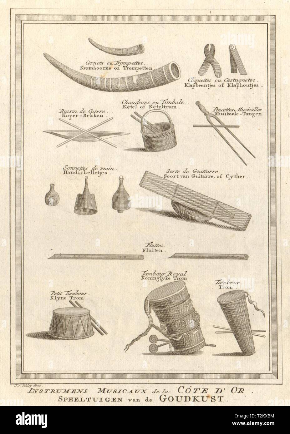 Instrumens Musicaux de la Côte d’Or. Gold Coast musical instruments