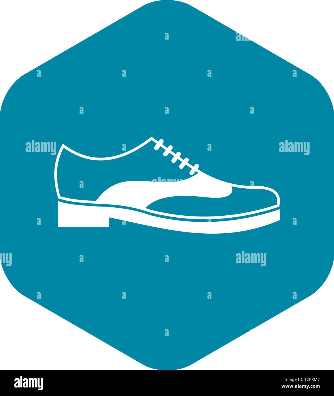 Men shoe with lace icon in simple style isolated on white background ...