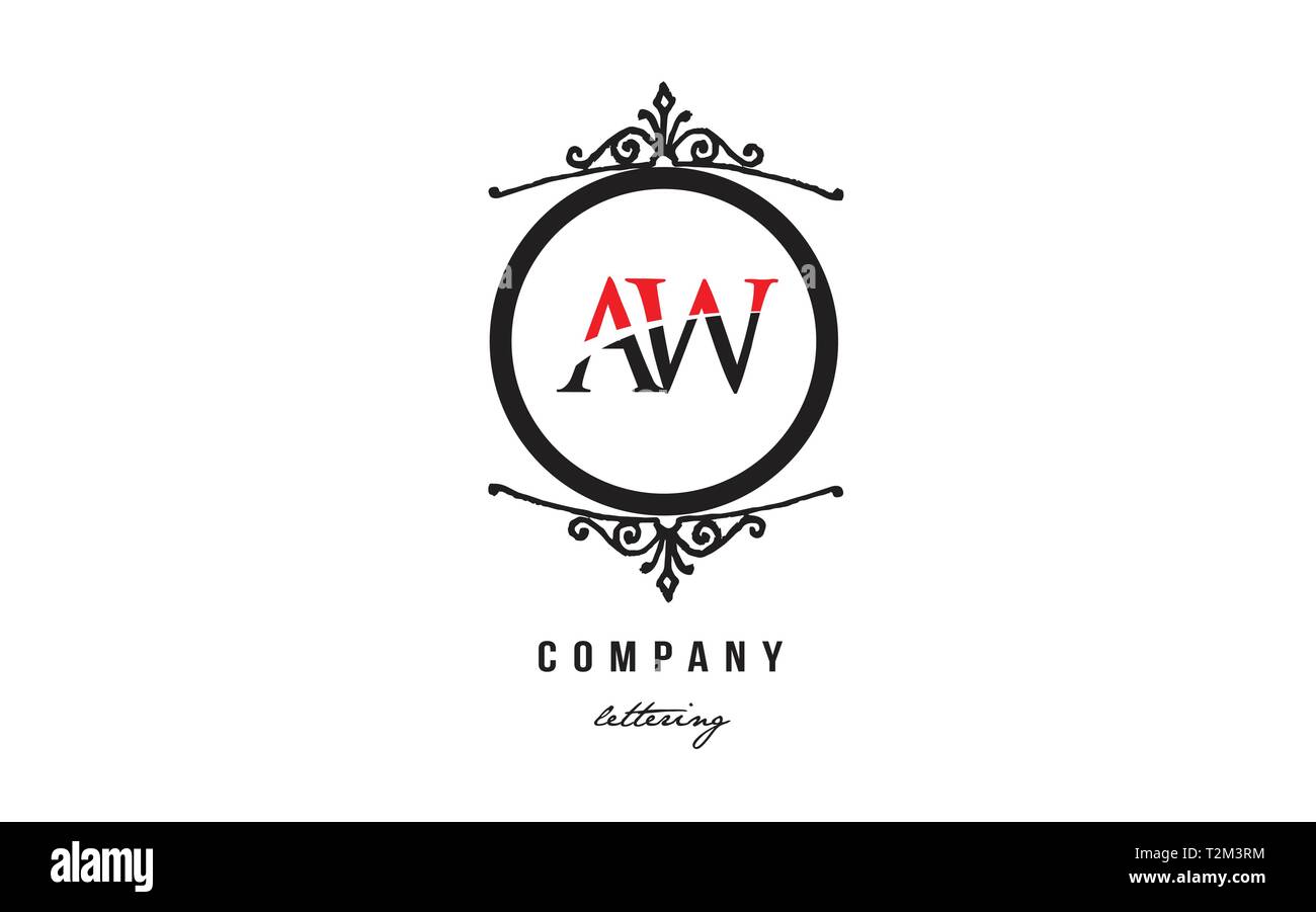 Circle letter AW logo, initial letter aw graphic logo template, flat logo  isolated on white background Stock Vector Image & Art - Alamy