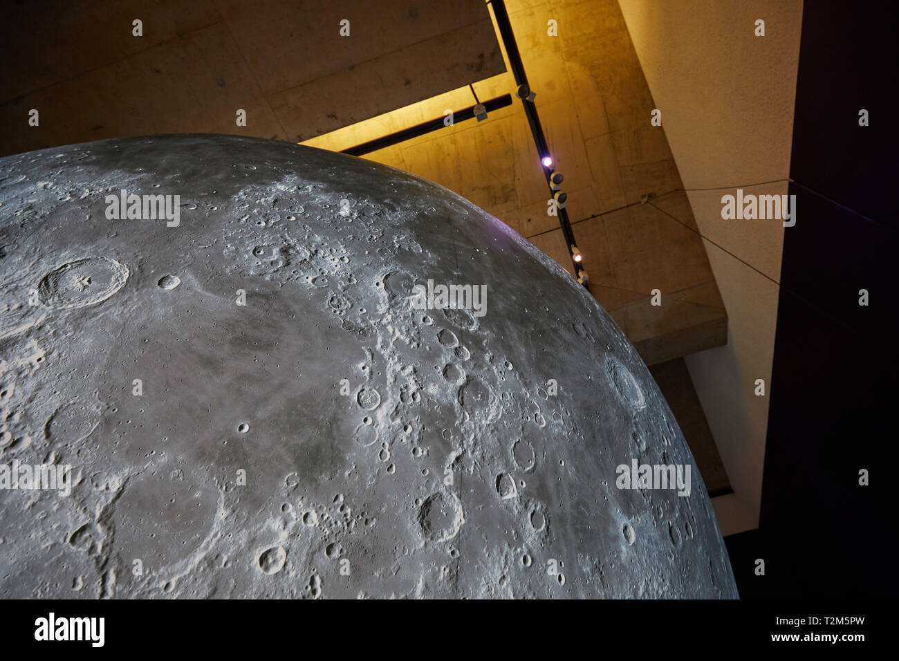 Museum of the Moon. Touring artwork by UK artist Luke Jerram Stock Photo