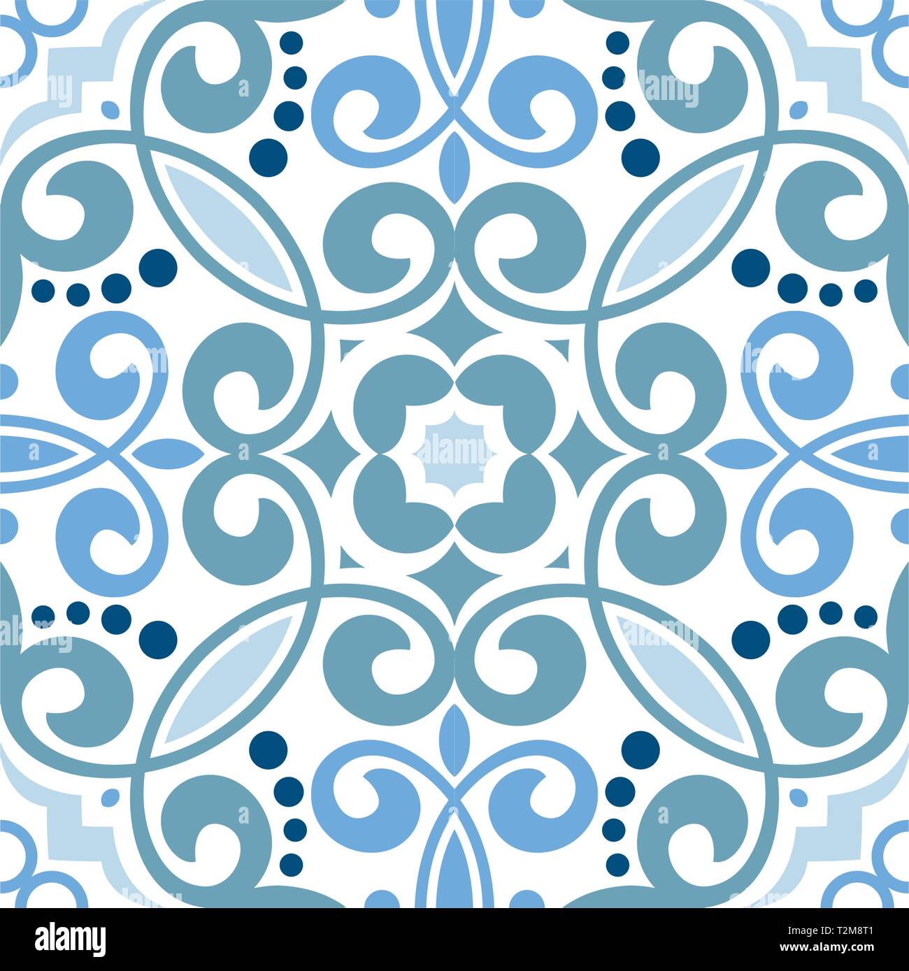 abstract seamless pattern floral ornament illustration Stock Vector ...