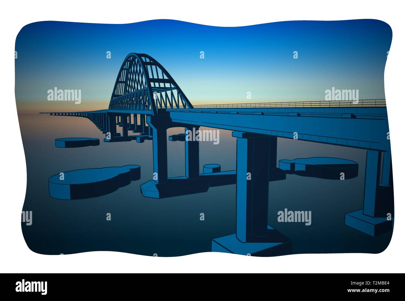 Крымский мост силуэт