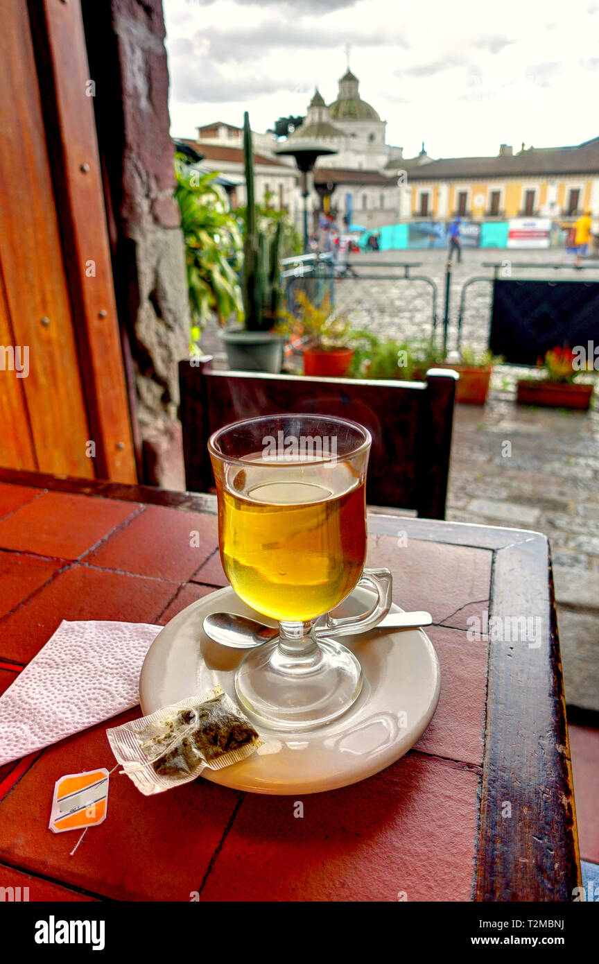 Coca tea in Quito, Ecuador Stock Photo Alamy