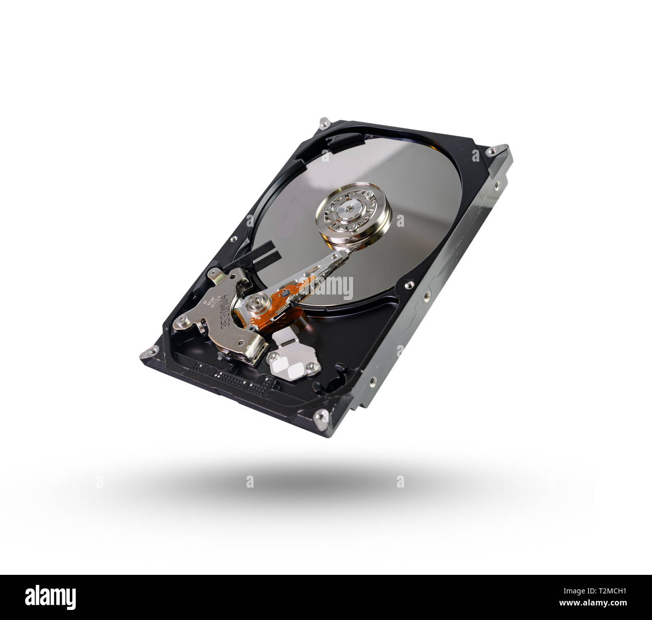 hard disk , HDD , drive with sata 6 gb isolated on white background ...