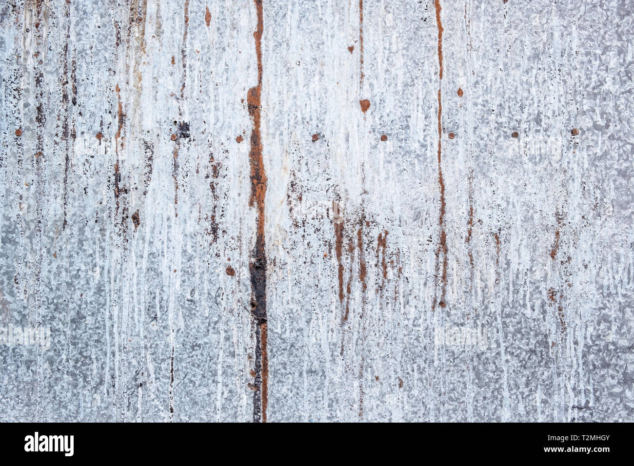 Rusted sheet of metal and grunge texture. Corrosion and oxidized background. Stock Photo