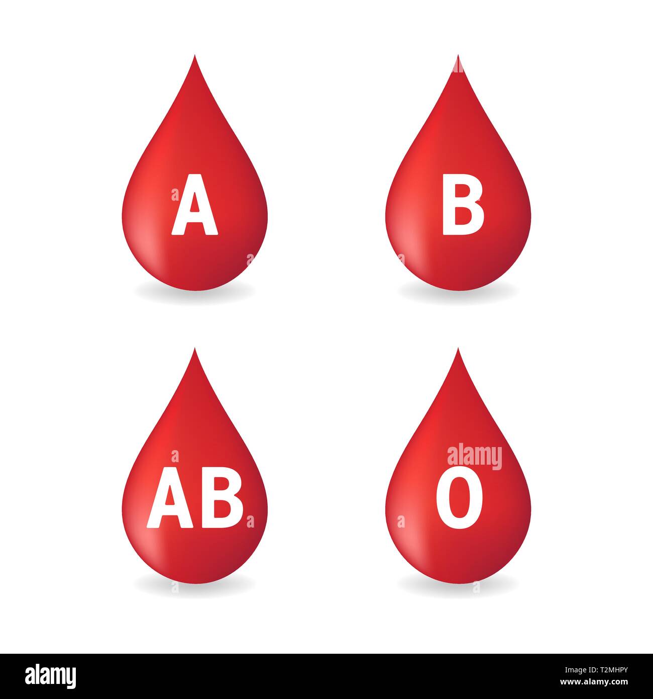 Blood Group O Positive Blood Types Stock Vector (Royalty Free) 1846733563