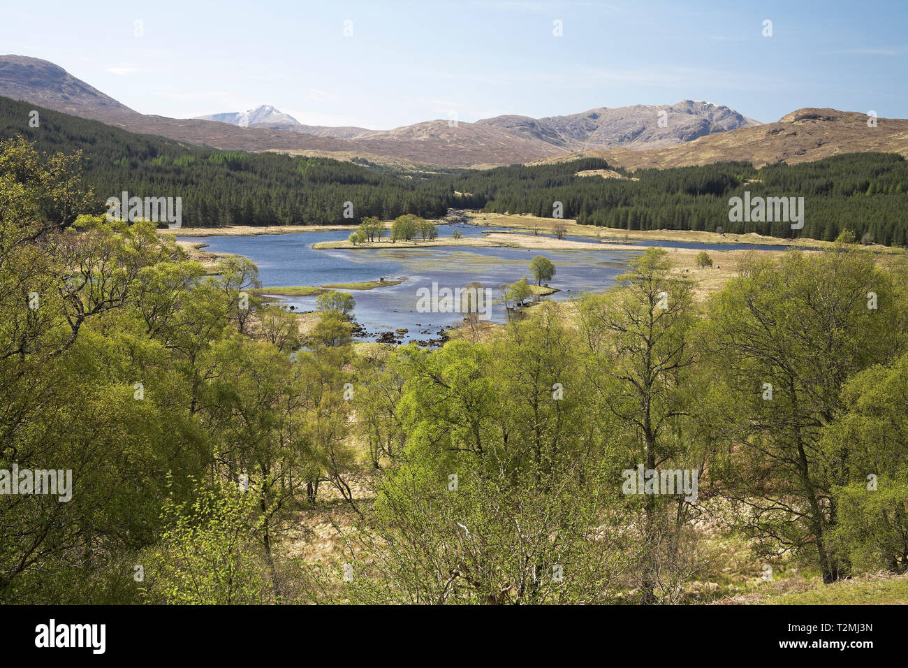 River Garry Glen Garry Highland Region Scotland Stock Photo