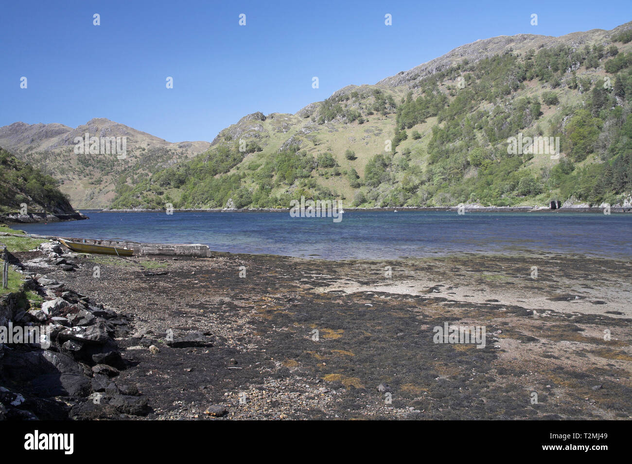 Loch Hourn and the estuary of River Garry Kinloch Hourn Highland Region