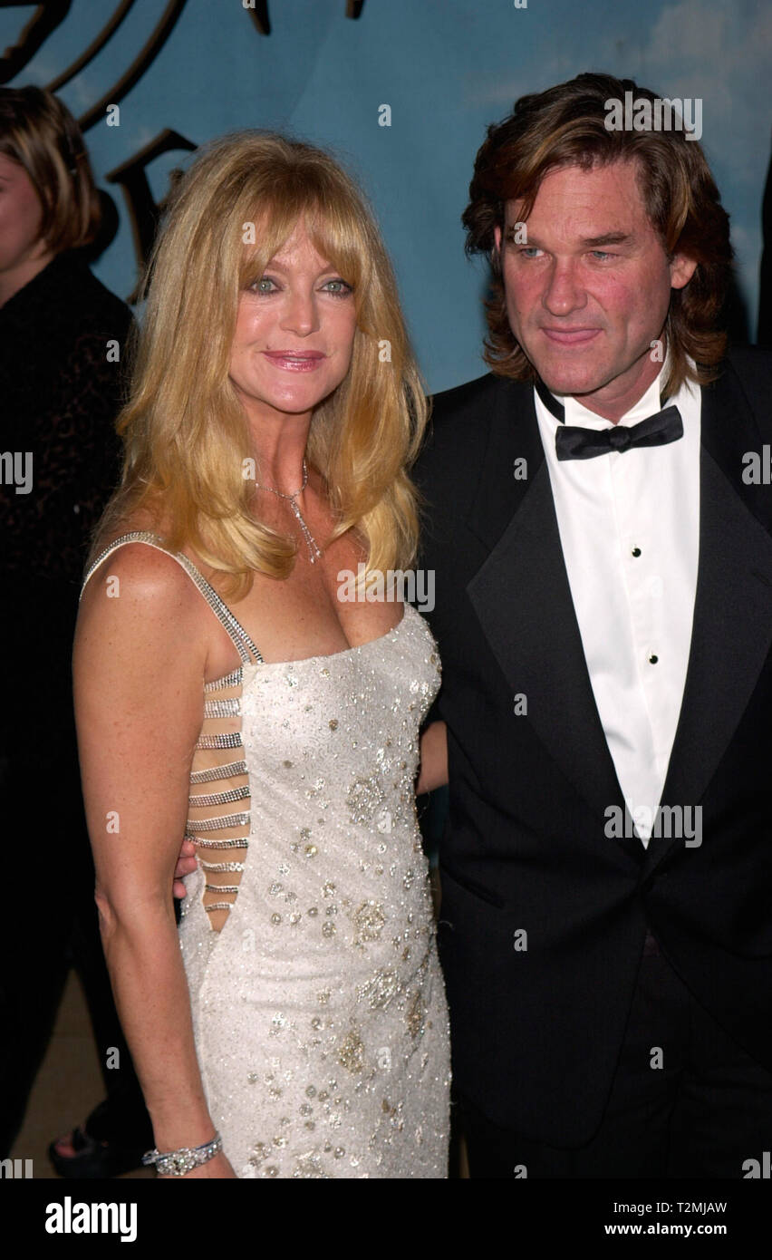 LOS ANGELES, CA. October 28, 2000: Actress Goldie Hawn & Actor Husband Kurt Russell at the Carousel of Hope Ball 2000 at the Beverly Hilton Hotel. © Paul Smith / Featureflash Stock Photo