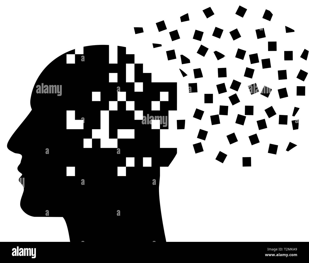 mental mind thought brain learning ideas illustration Stock Photo