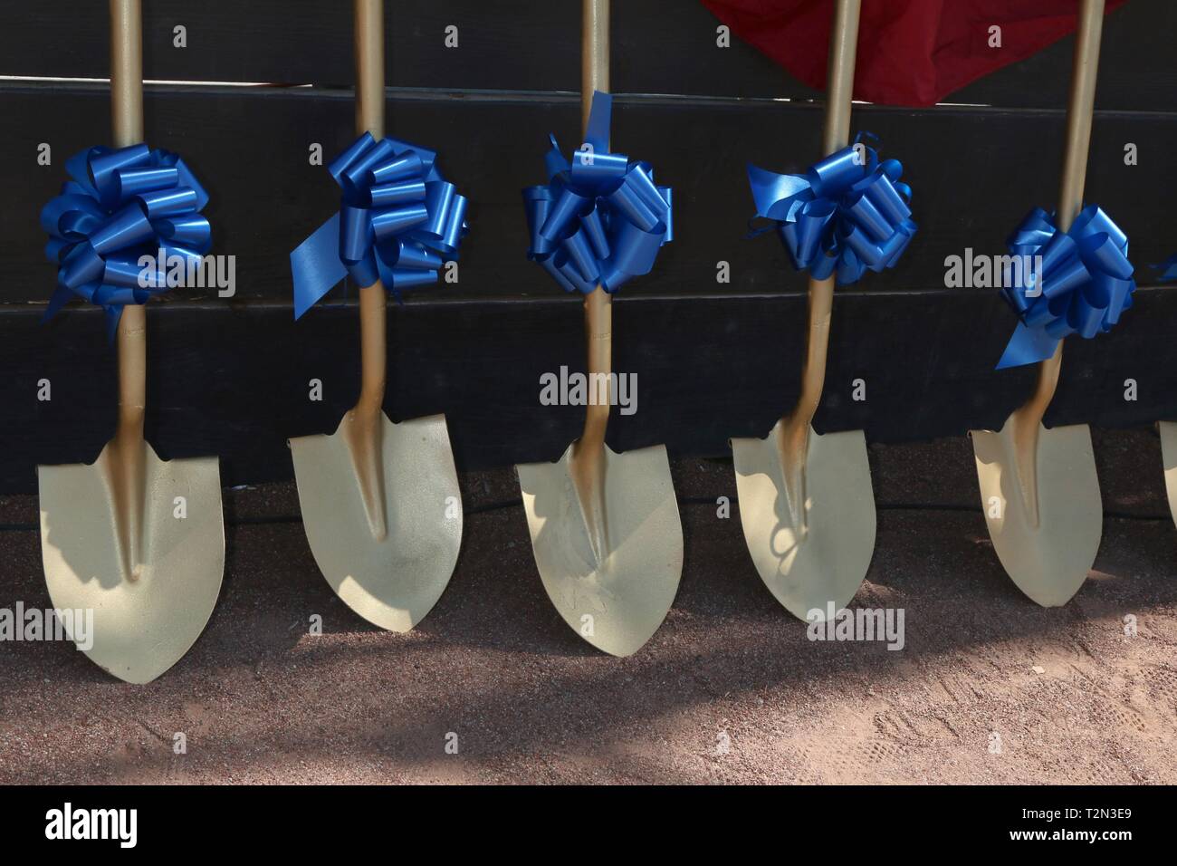 Groundbreaking ceremonial shovels hi-res stock photography and images -  Alamy