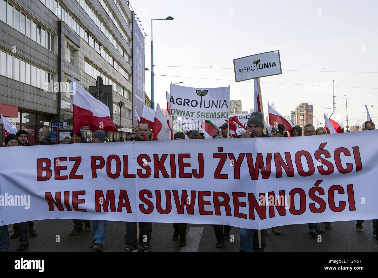 Warsaw Mazowieckie Poland 3rd Apr 2019 Protesters Are Seen