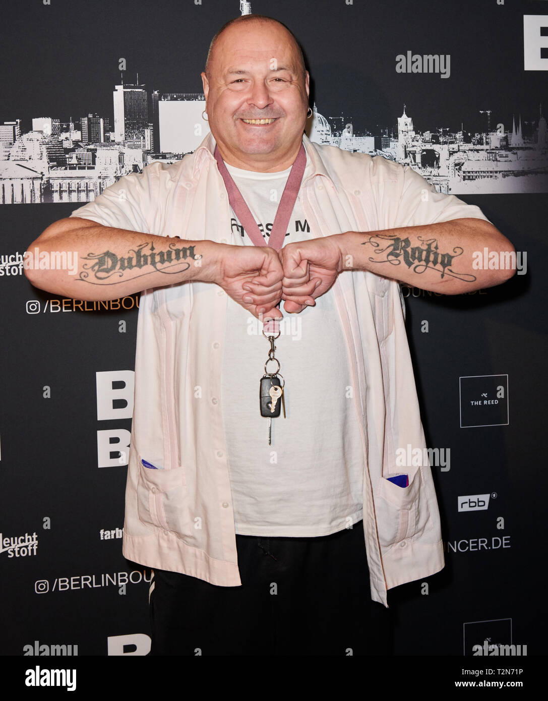 Berlin, Germany. 03rd Apr, 2019. Leading actor Frank Künster, actor