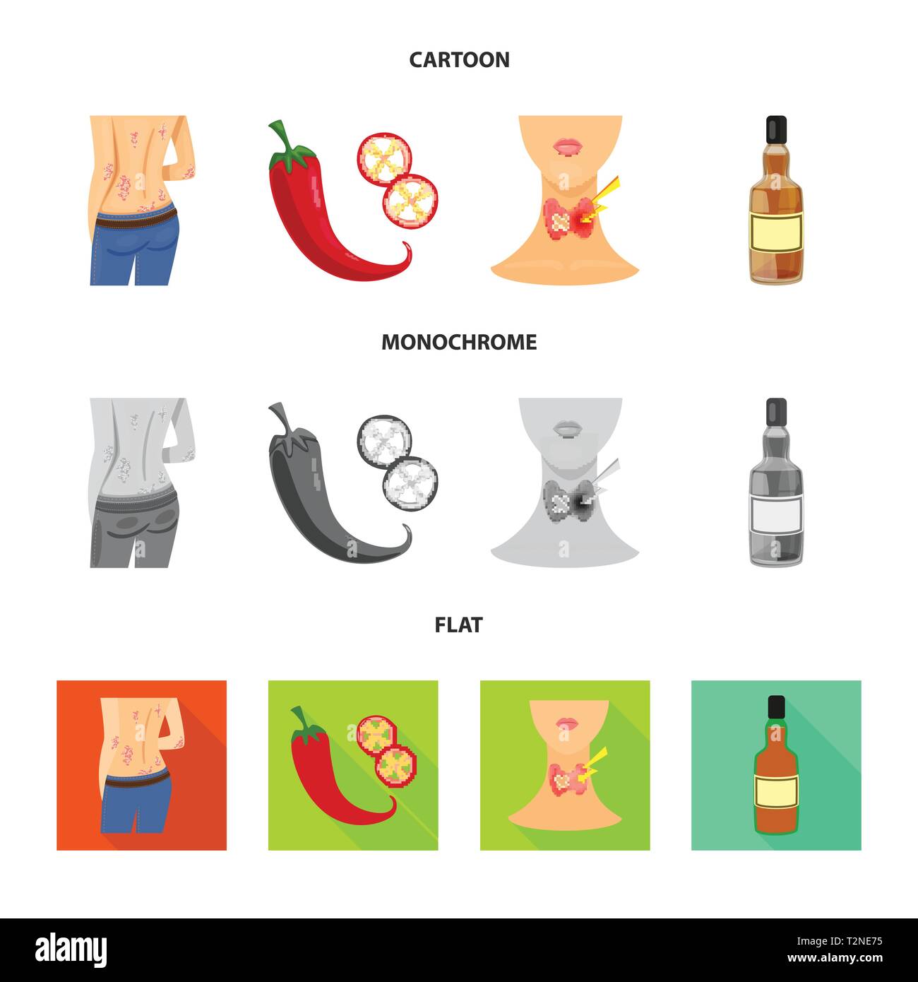 psoriasis,pepper,endocrine,skin,chili,system,bottle,body,hot,neck