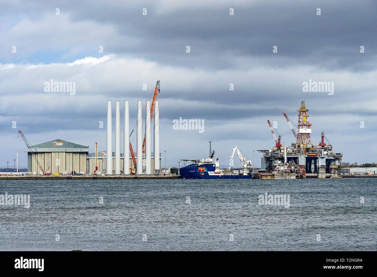 Global Energy at Nigg Energy Park Port of Nigg Highland Scotland UK ...