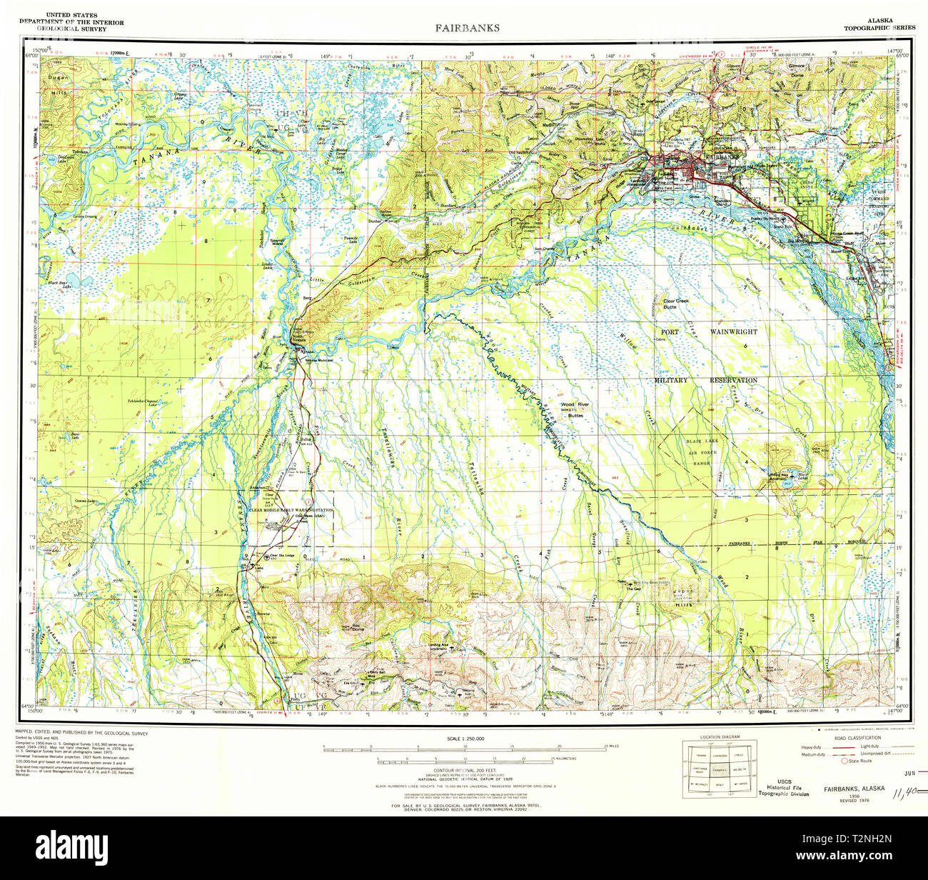 Fairbanks map hi-res stock photography and images - Alamy