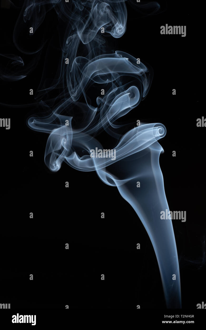 white smoke smoke on black background . abstract Stock Photo