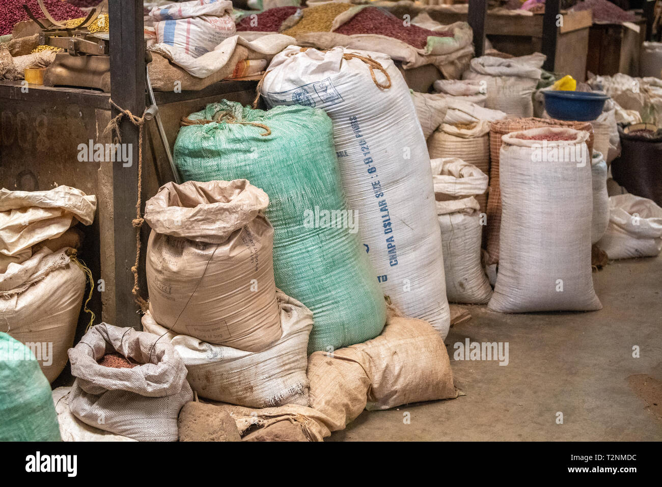 Dried beans for sale Kimironko Market , Kigali Rwanda Stock Photo Alamy
