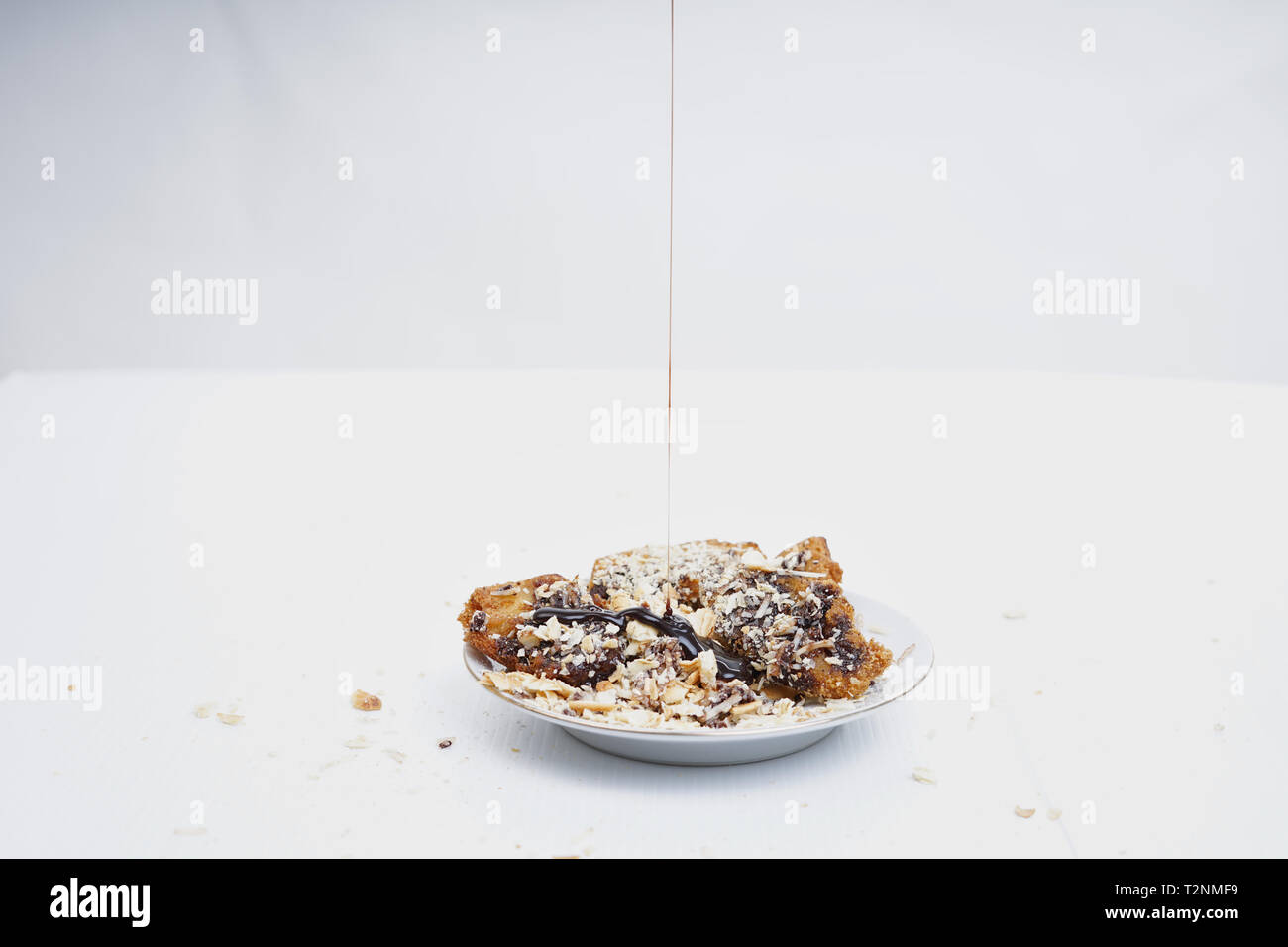 Deep Fried Banana Fritters Stock Photo Alamy