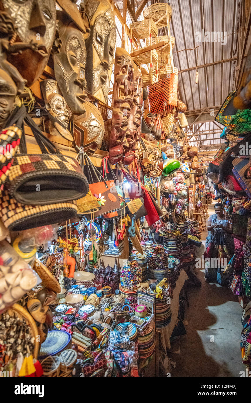 Curio shop, Kimironko Market , Kigali Rwanda Stock Photo Alamy