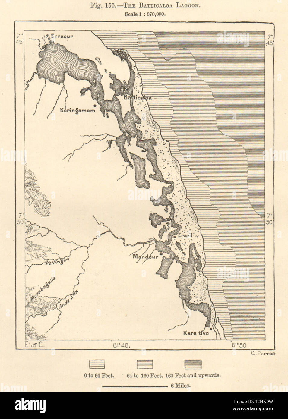 Colombo sketch map c1885 old antique vintage plan chart SRI LANKA