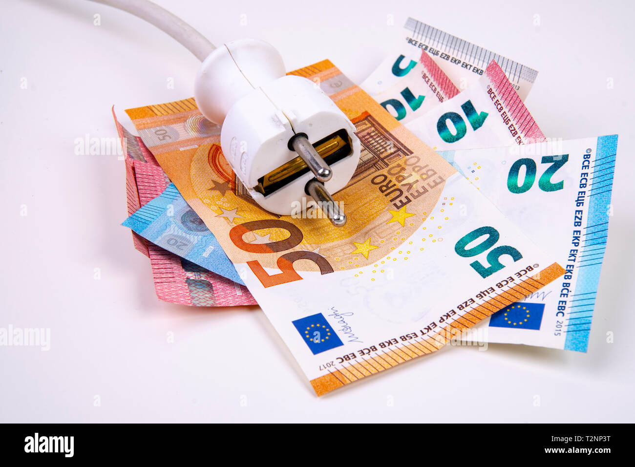 electricity-price-increase-socket-with-banknotes-stock-photo-alamy