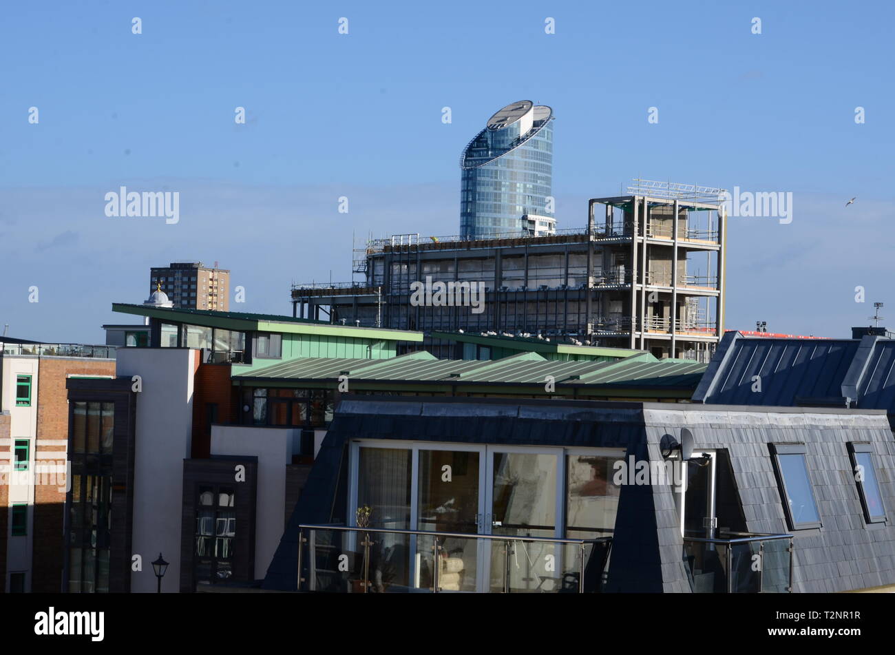 Portsmouth skyline Stock Photo