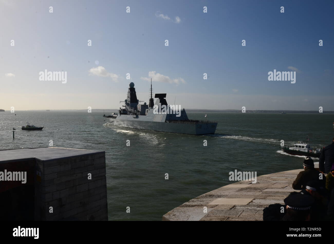 HMS Duncan 037 Type 45 or Daring-class air-defence destroyers Stock Photo